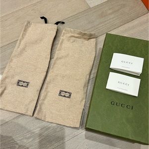 Gucci Shoe Box with Dust Bags